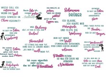 Stickserie - Putzfrau Sprüche